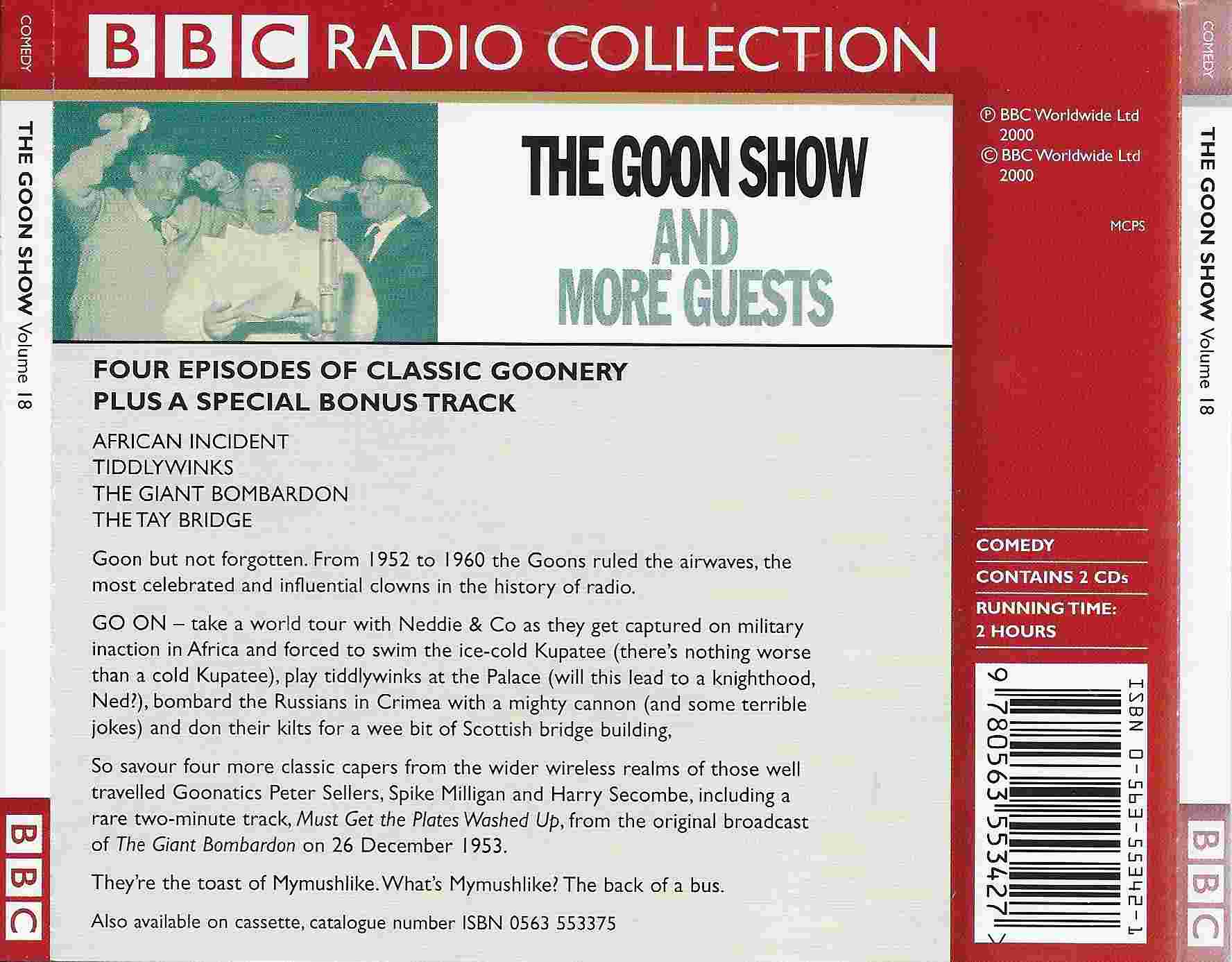 Picture of ISBN 0-563-55342-1 The Goon show 18 and more guests by artist Spike Milligan / Larry Stephens from the BBC records and Tapes library